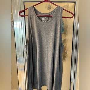 Gap Fit gray tie back shirt in medium tall